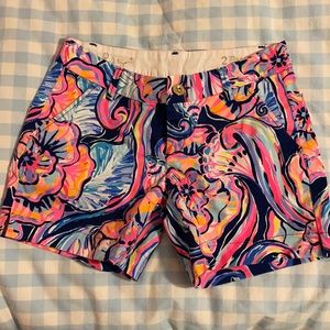 Lily Pulitzer The Jayne stretch shorts Nauti Navy